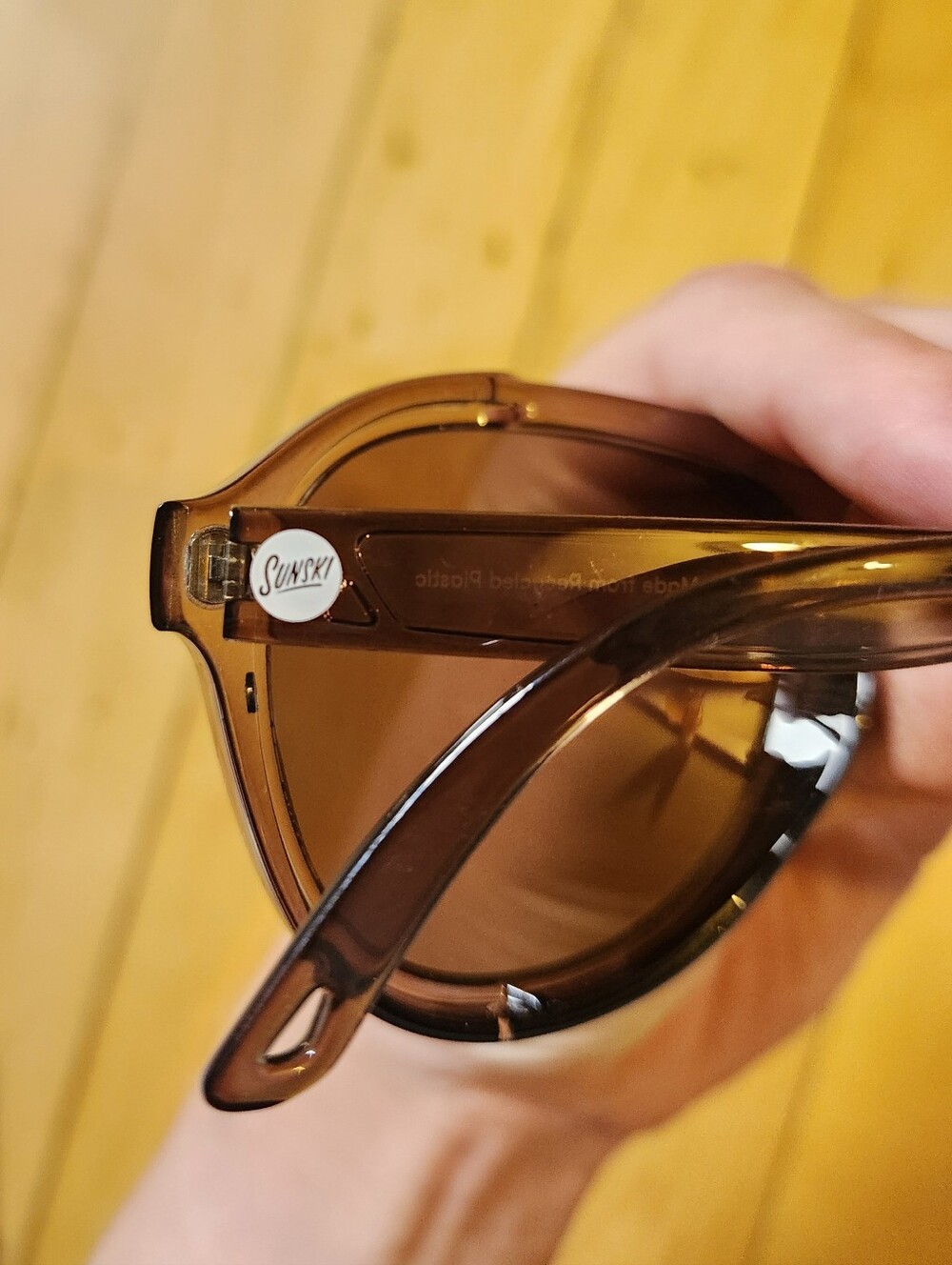 Sunski Treeline Sunglasses Without Sunshields In Cola/Amber - Picture 7 of 7